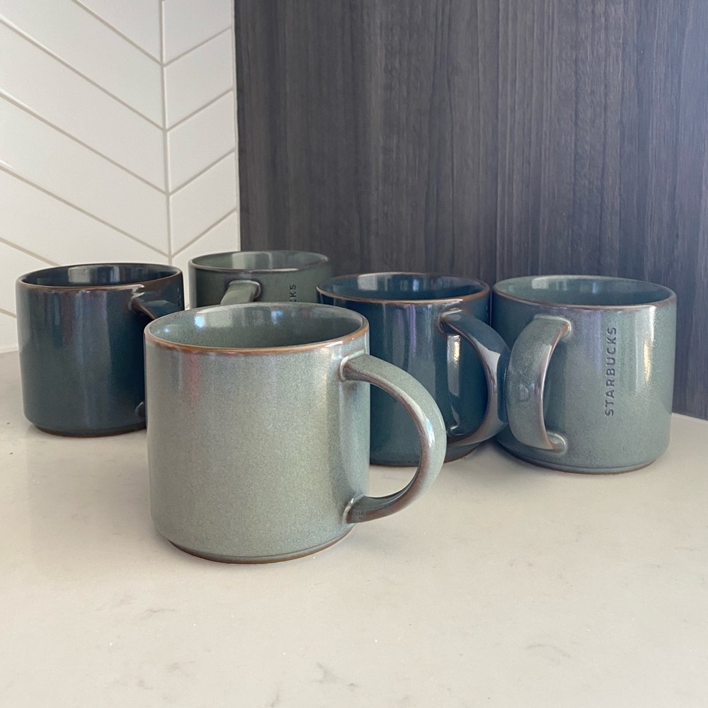 Set of 5 Starbucks 14 oz Ceramic Mug